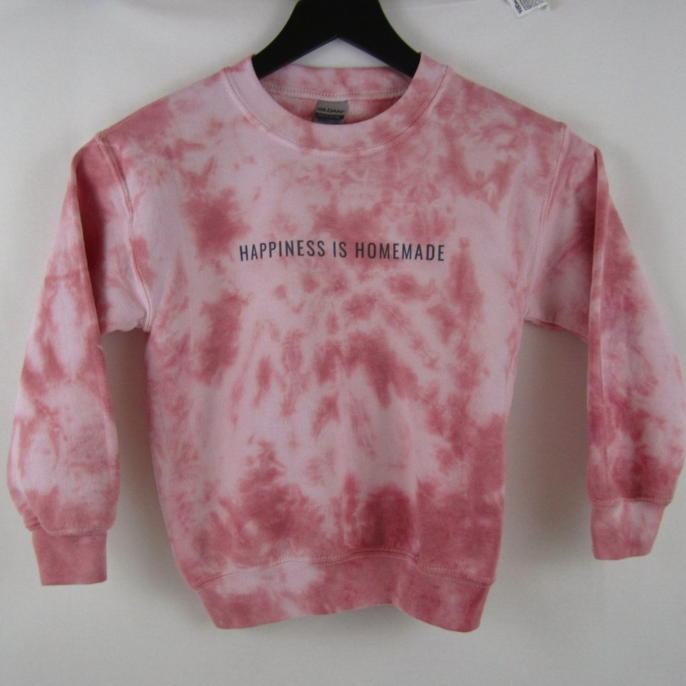Tie-Dyed Crew Neck Sweatshirt size XS Unisex Kids NEW